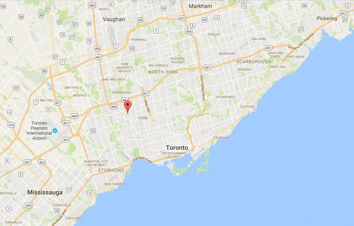 Kartta Amesbury Toronto district