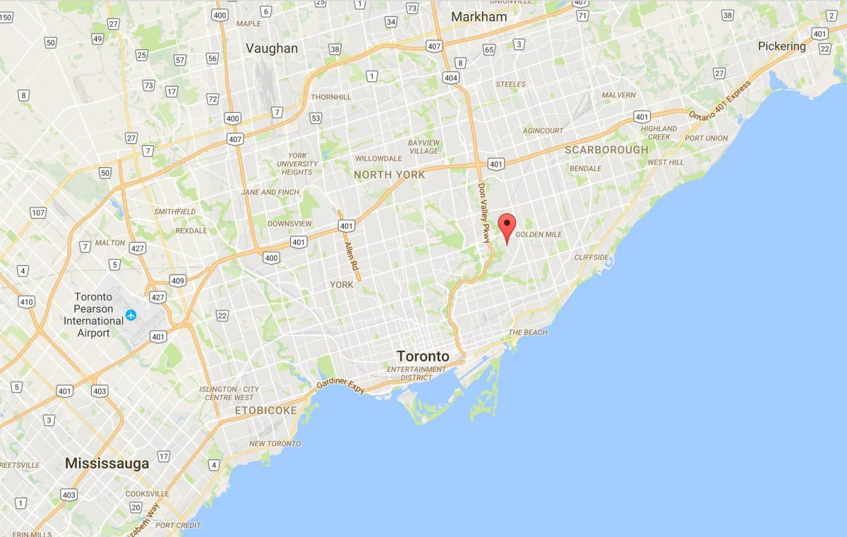 Kartta Bermondsey Toronto district
