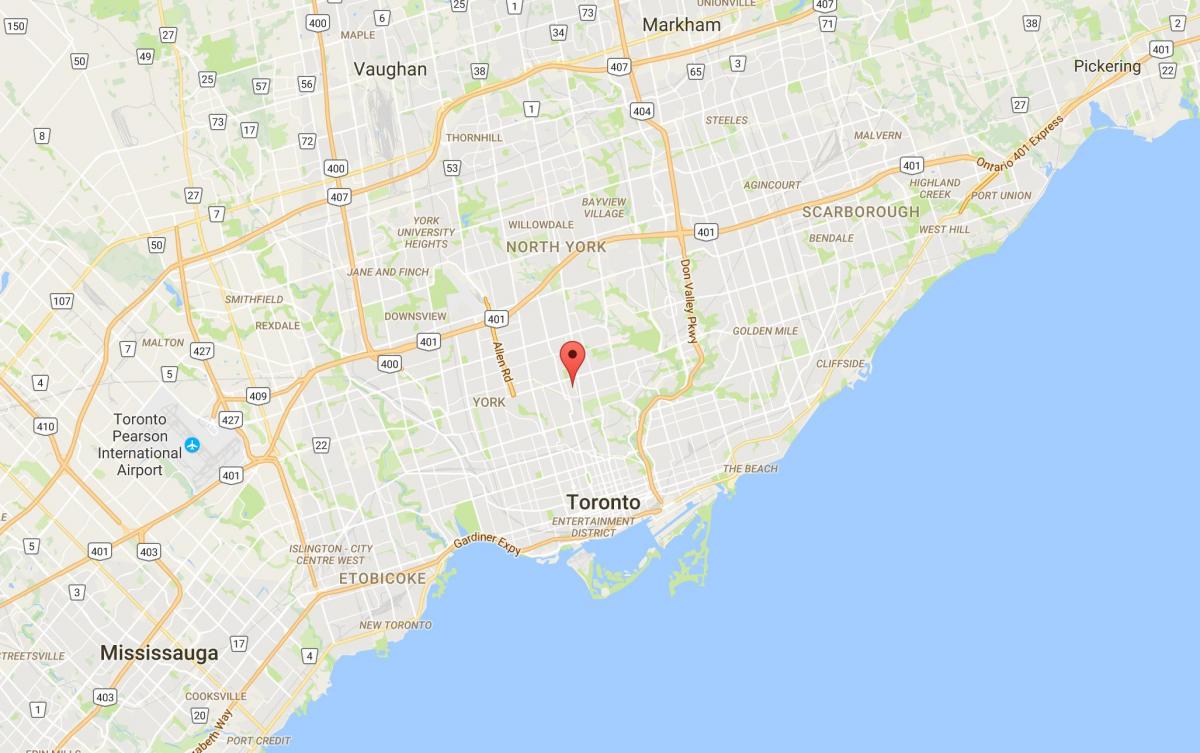 Kartta Chaplin Kartanot Toronto district
