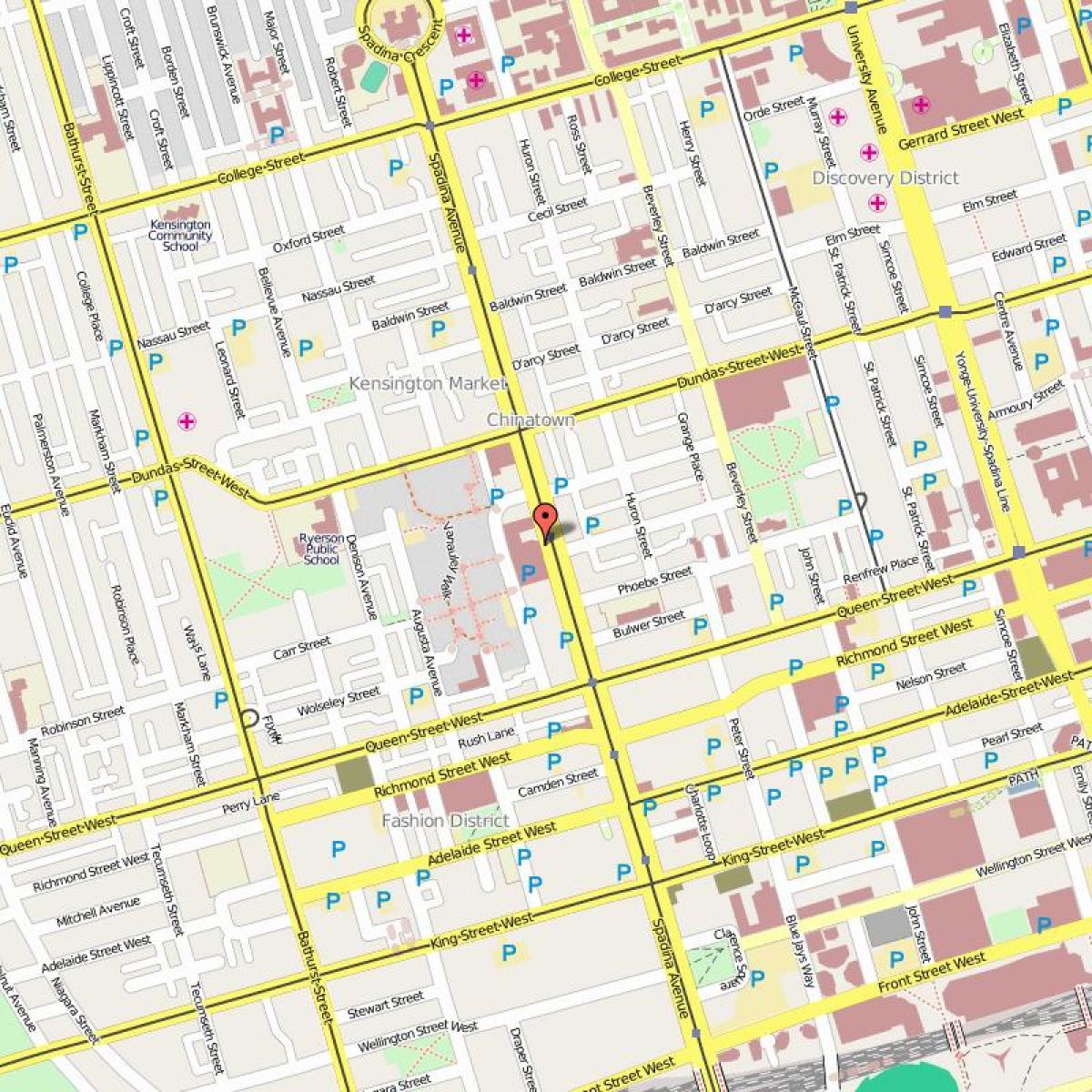 Kartta Chinatown, Toronto