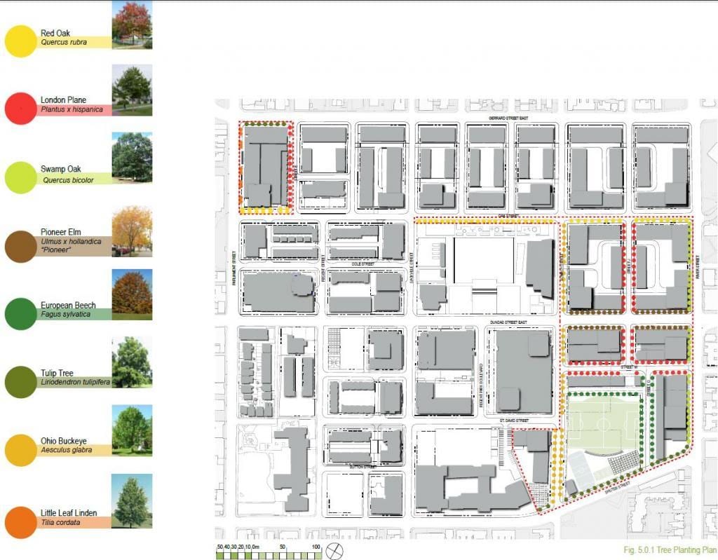 Kartta Elvyttämistä suunnitelma Regent Park Toronto vaihe 3