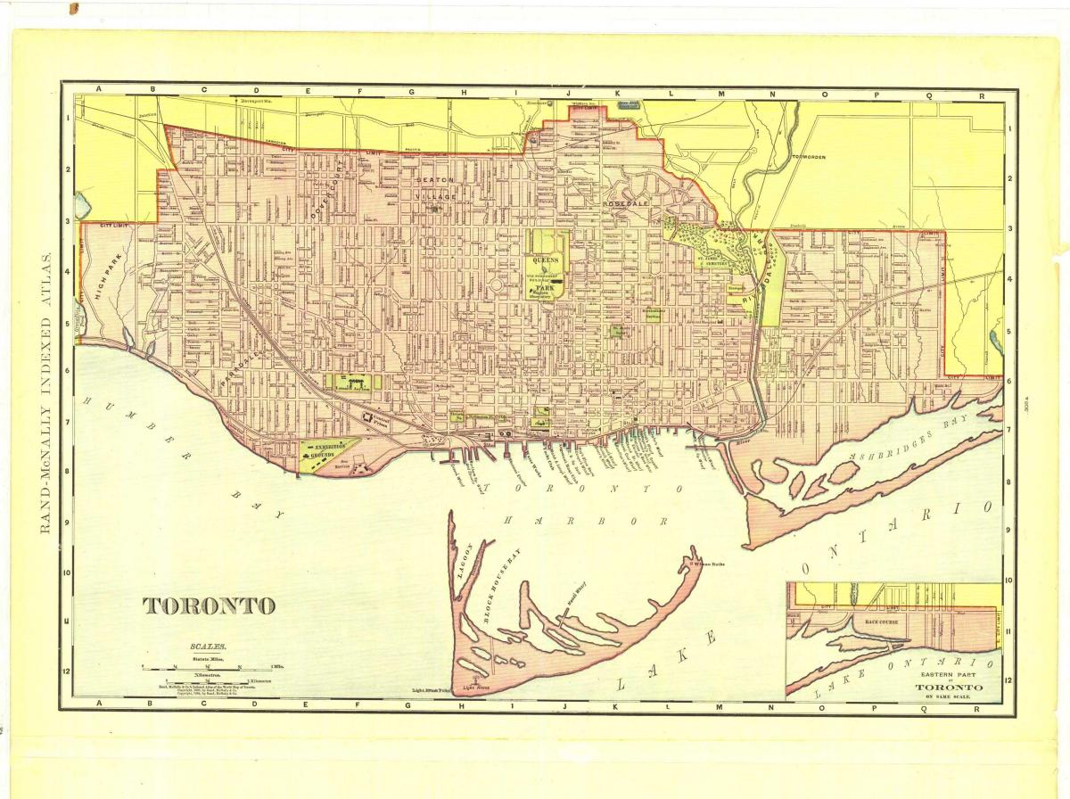 Kartta historiallisia Toronto