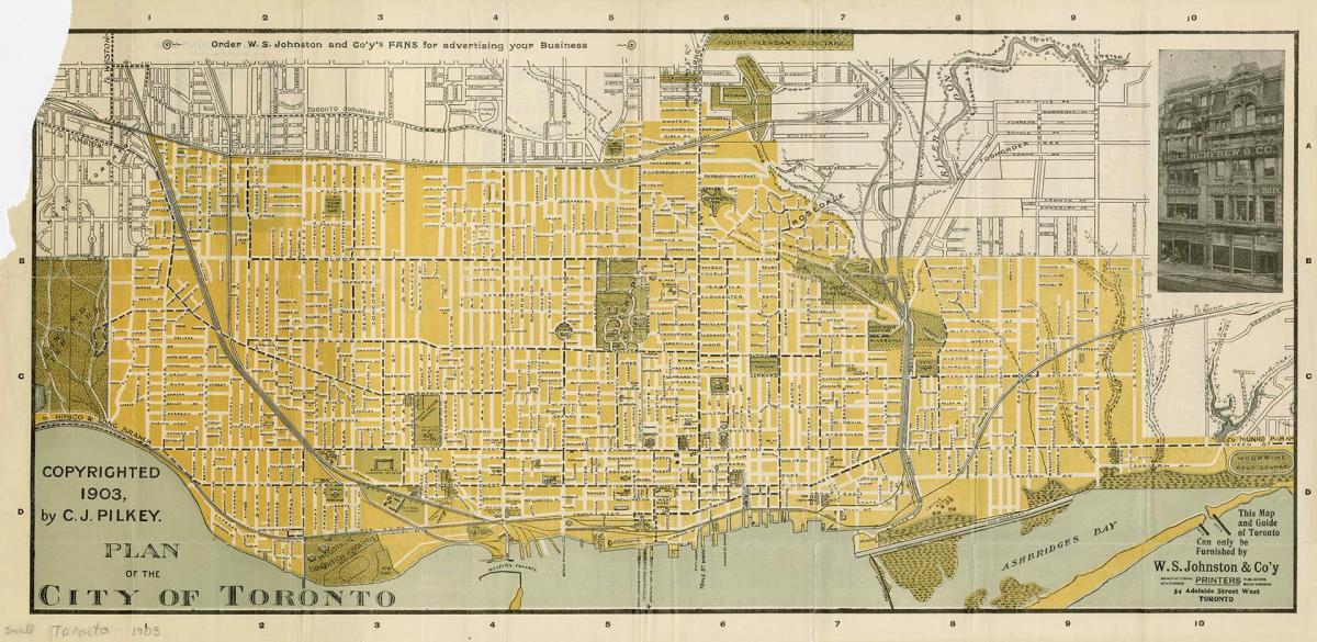 Kartta city of Toronto 1903