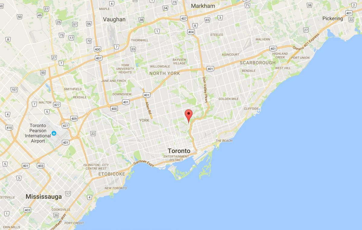 Kartta Kuvernöörin Silta piiri Toronto