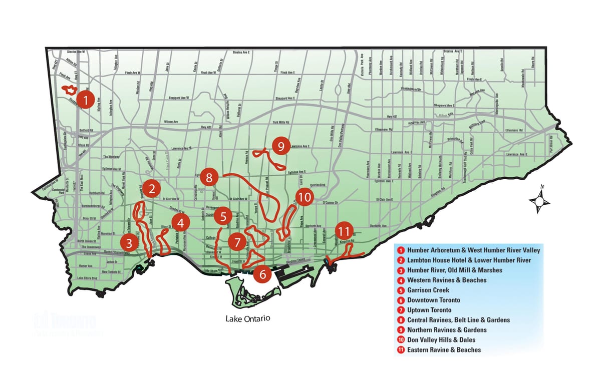 Kartan löytö kävellä Toronto