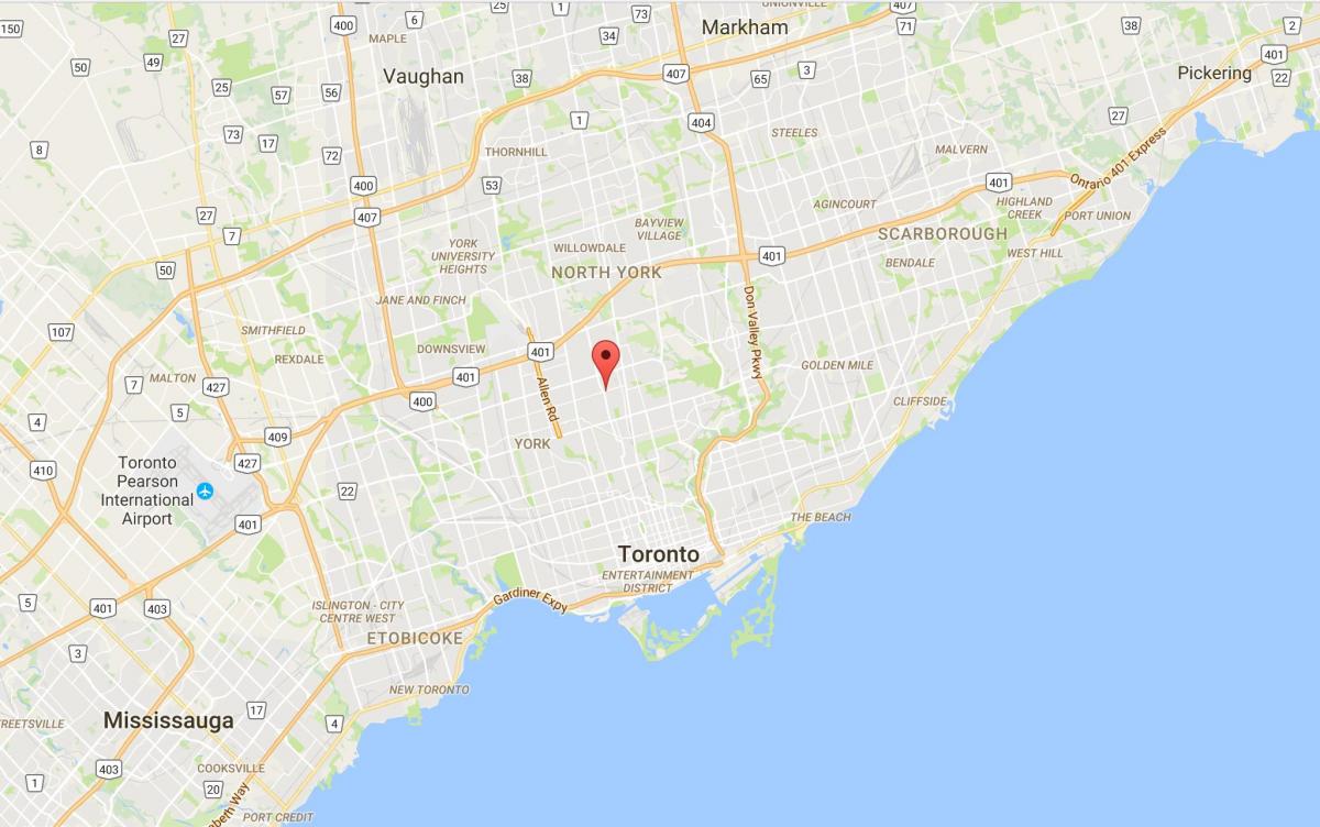 Kartta Lytton Park district Toronto