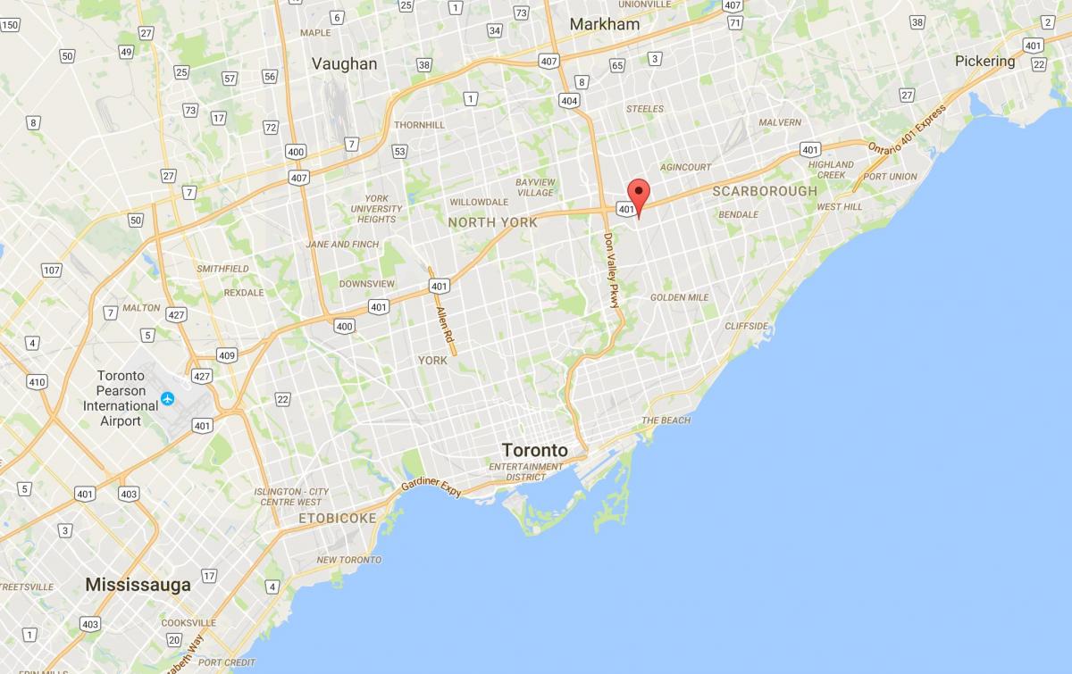 Kartta Maryvale Toronto district