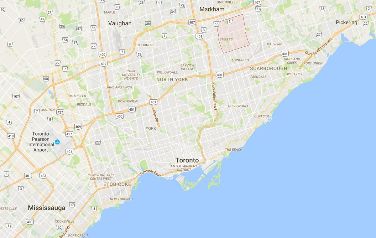 Kartta Milliken Toronto district
