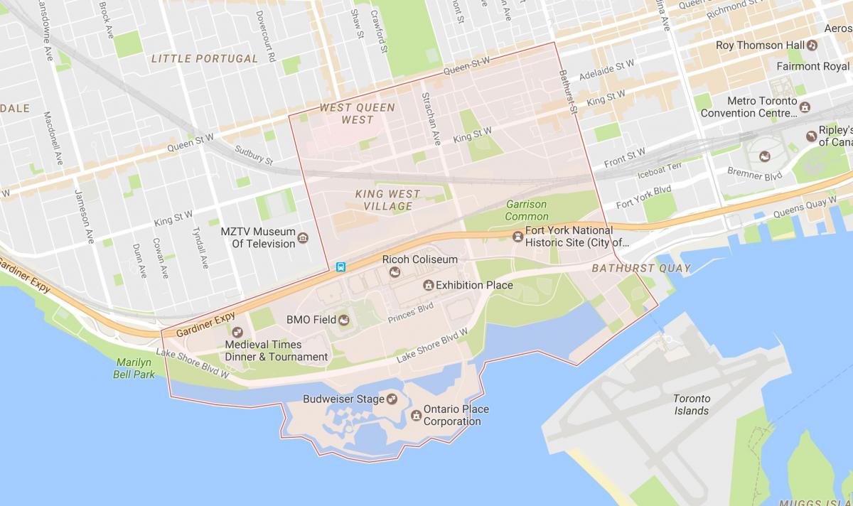 Kartta Niagara naapuruus-Toronto