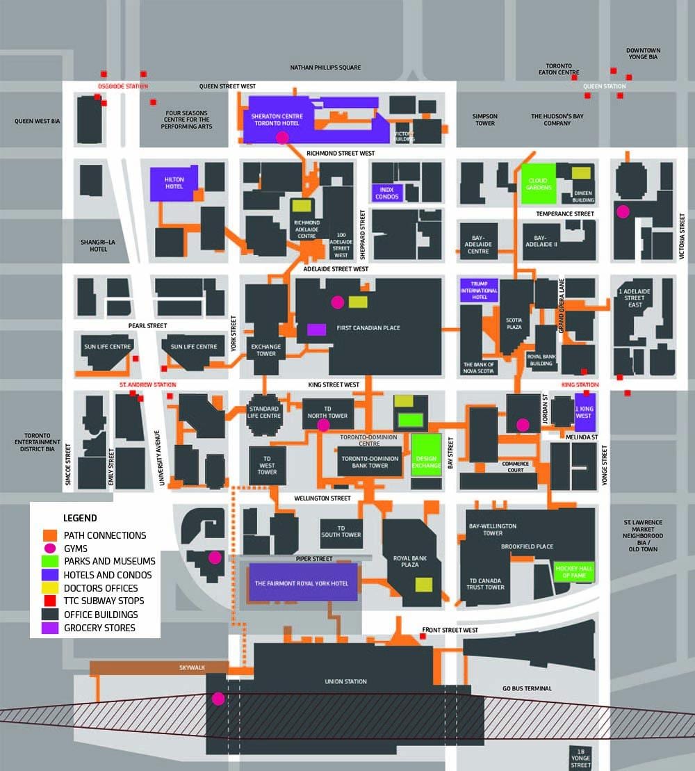 Kartan Polku Toronton Keskustan Kävelykatu