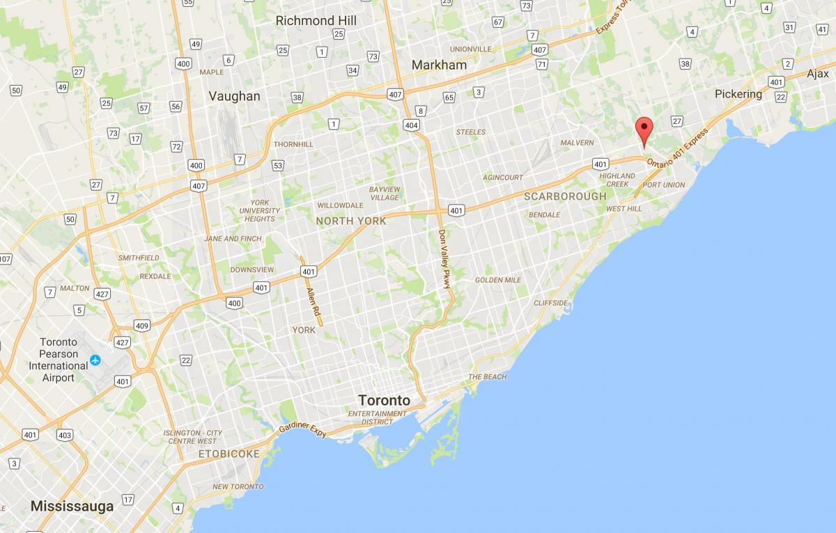 Kartta Rouge Toronto district