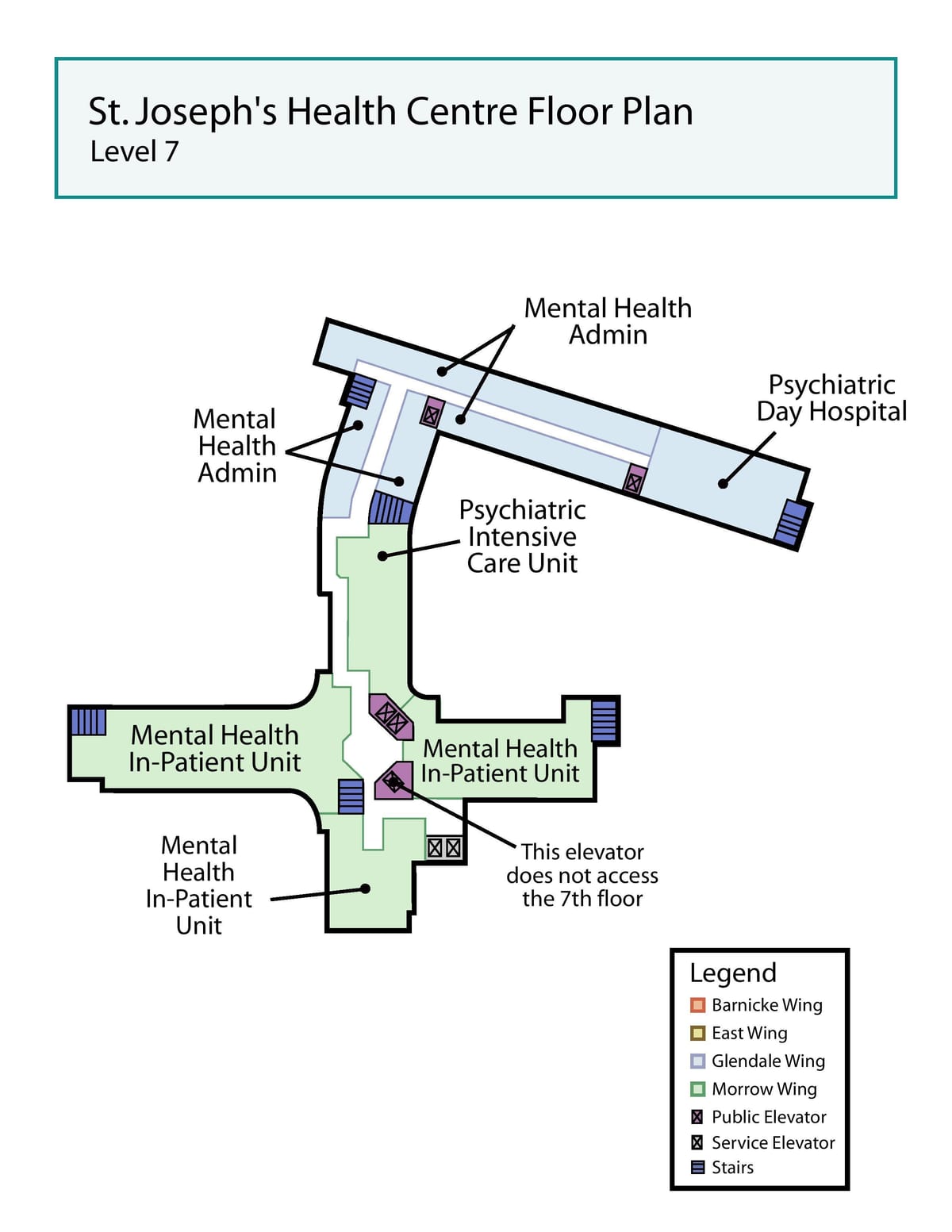 Kartta St. Joseph ' s Health centre Toronto-taso 7