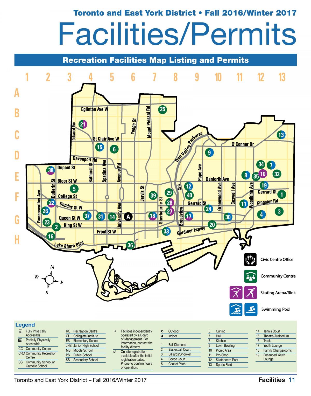 Kartta tilat majoitusliikkeen Toronto