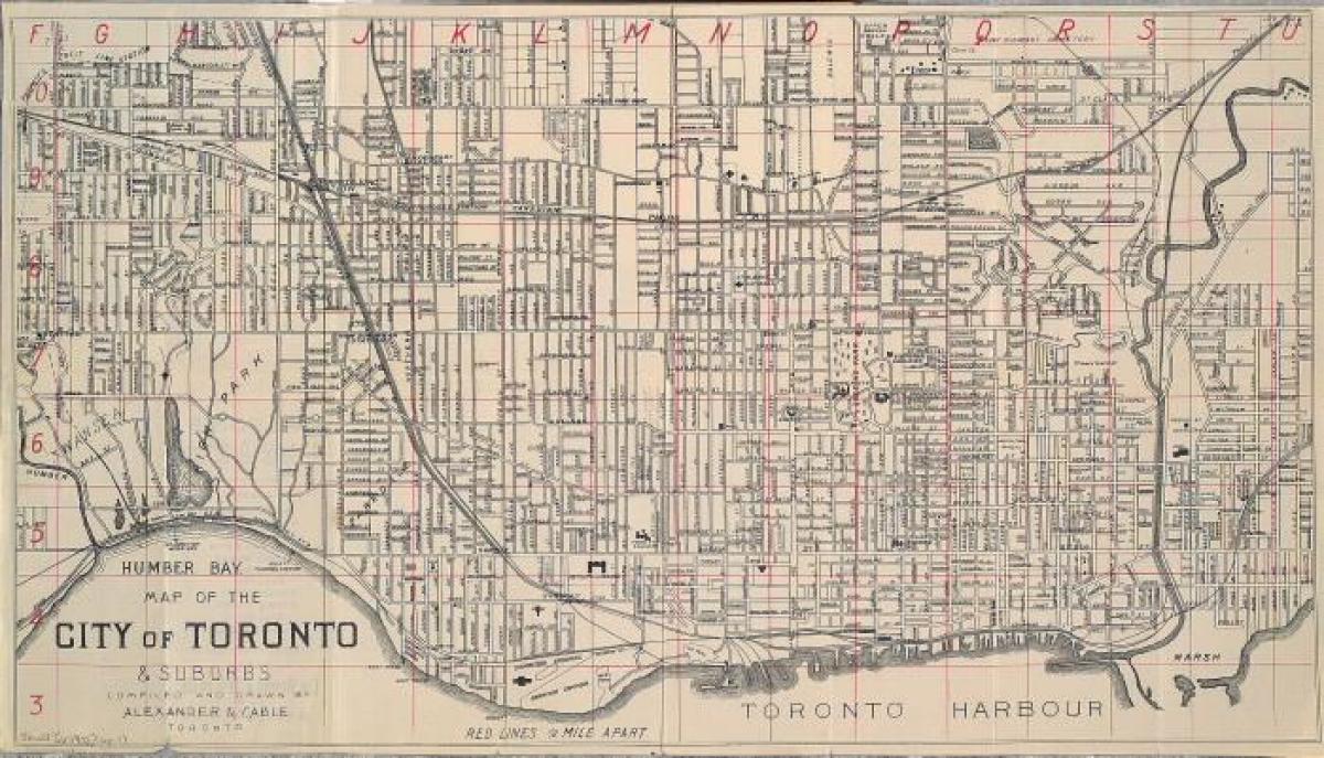 Kartta Toronto 1902