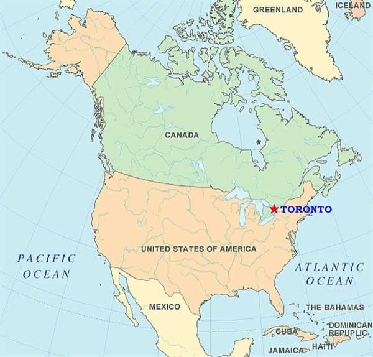 Kartta Toronto on yhdysvallat