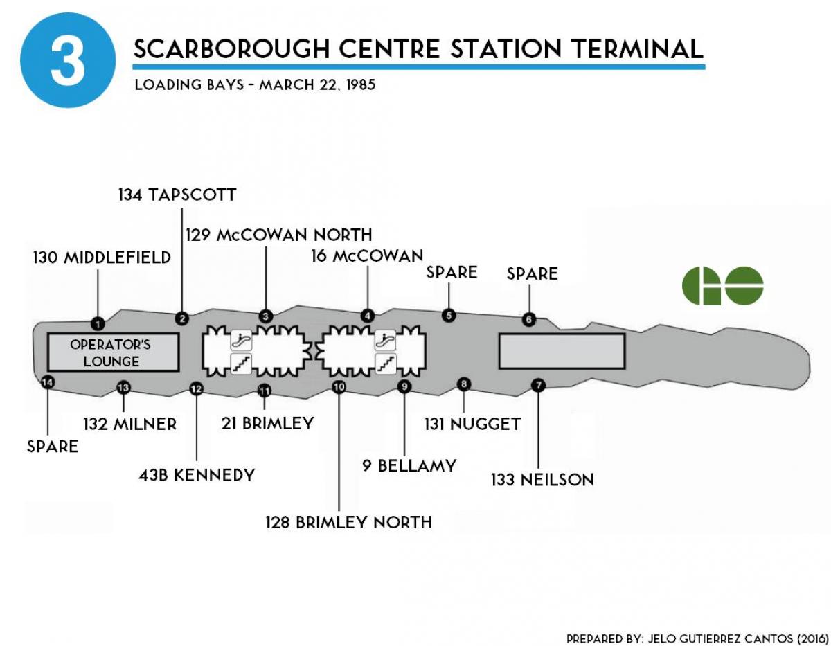 Kartta Toronto Scarborough centre station terminal