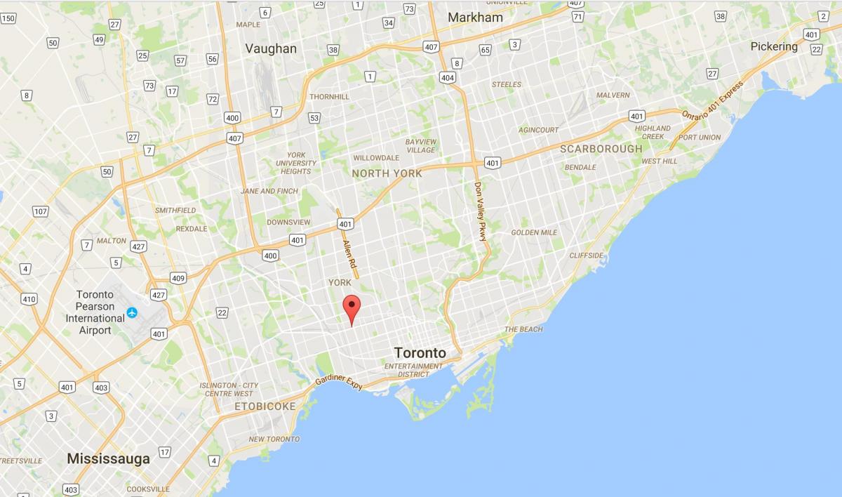 Kartta Wallace Emerson Toronto district