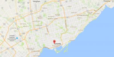 Kartta Alexandra park district Toronto