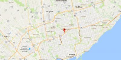 Kartta Armour Heights Toronto district