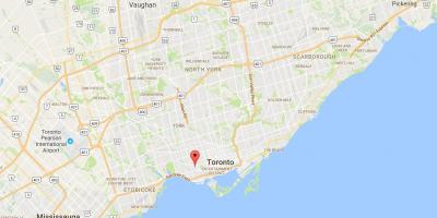 Kartta Beaconsfield Kylän alueella Toronto