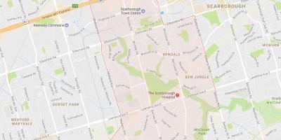 Kartta Bendale naapuruus-Toronto