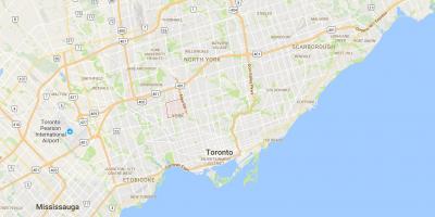 Kartta Briar Hill–Belgravia Toronto district