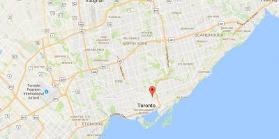 Kartta Cabbagetown Toronto district
