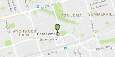 Kartta Casa Loma Toronto