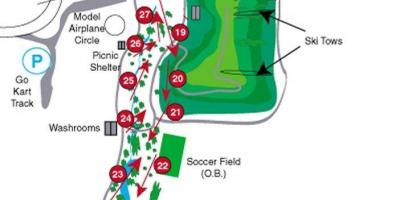 Kartta Centennial Park golf kursseja Toronto