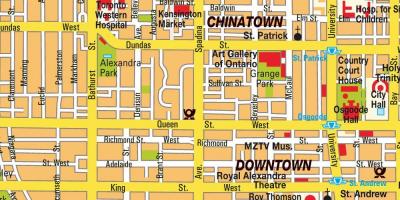 Kartta Chinatown Ontario