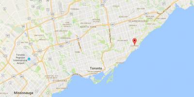 Kartta Cliffside Toronto district