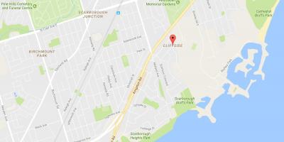 Kartta Cliffside naapuruus-Toronto