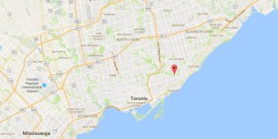 Kartta Crescent kaupunginosa Toronto