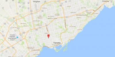 Kartta Davenport Toronto district