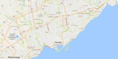 Kartta Don Mills Toronto district