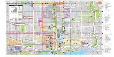 Kartta Downtown Toronto