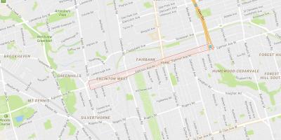 Kartta Eglinton West naapuruus-Toronto