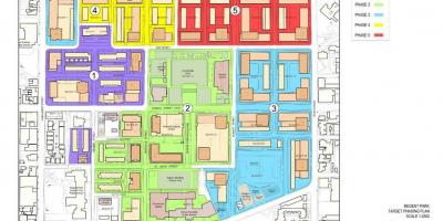 Kartta Elvyttämistä suunnitelma Regent Park Toronto