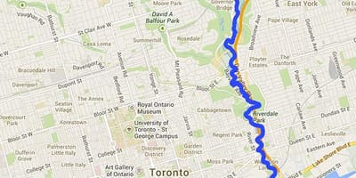 Kartta Ei river Toronto