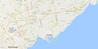 Kartta Eringate Toronto district