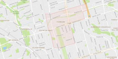 Kartta Fairbank naapuruus-Toronto