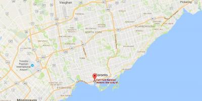 Kartta Fort York, Toronto district