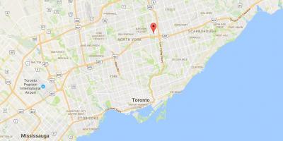 Kartta Henry Maatilan alueella Toronto
