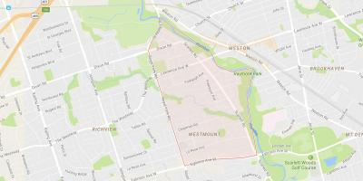 Kartta Humber Heights – Westmount naapuruus-Toronto