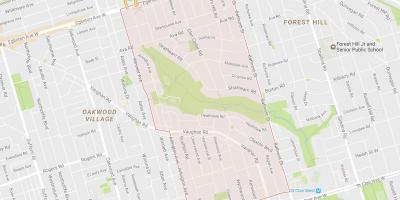 Kartta Humewood–Cedarvale naapuruus-Toronto