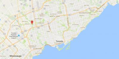 Kartta Elms Toronto district