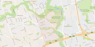 Kartta Elms naapuruus-Toronto