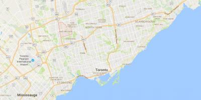 Kartta Jane ja Finch Toronto district