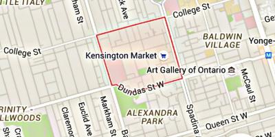 Kartta Kensington Market