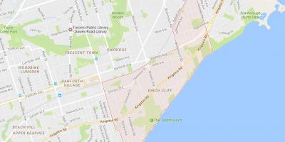 Kartta Koivu Kallion naapuruus-Toronto